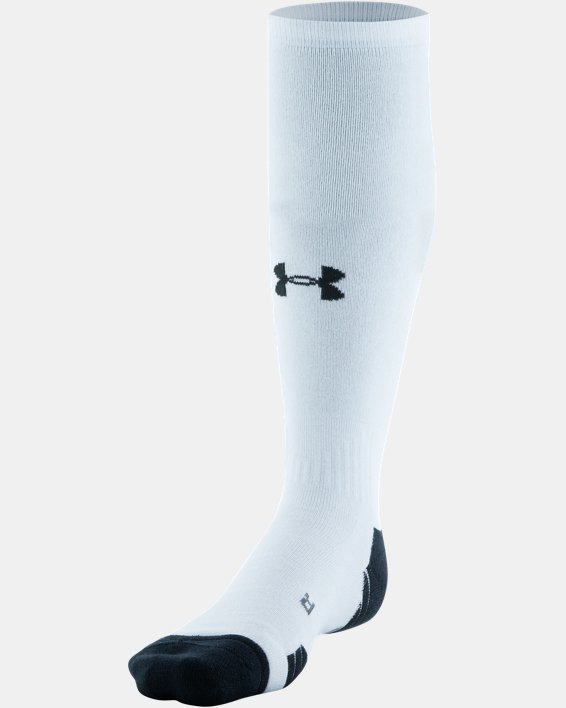 Unisex UA Team Over-The-Calf Socks, White, pdpMainDesktop image number 2